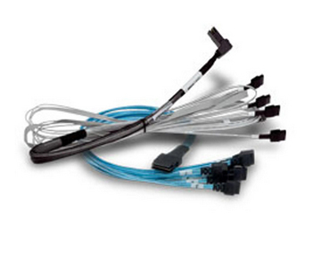Broadcom Kabel x8 SFF-8643 auf 2x  SFF-8654 SlimLine 1m