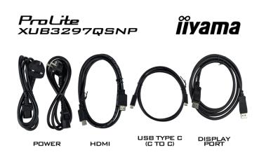 iiyama ProLite XUB3297QSNP-B1 32" - SP - Lift - KVM - Black