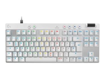 Logitech PRO X TKL RAPID - kabellose Gaming Tastatur - Wei&szlig;