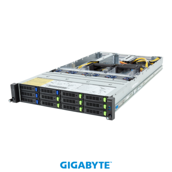 Gigabyte 2HE Serversystem R283-ZF0-AAL1 - AMD EPYC / GPU